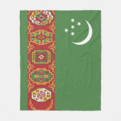 Flagge Turkmenistans Fleecedecke (Vorderseite)