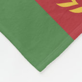 Flagge Turkmenistans Fleecedecke (Ecke)
