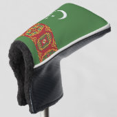 Flagge Turkmenistans Golf Headcover (3/4 Vorderseite)