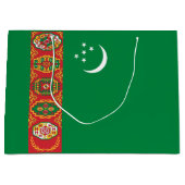 Flagge Turkmenistans Große Geschenktüte (Vorderseite)