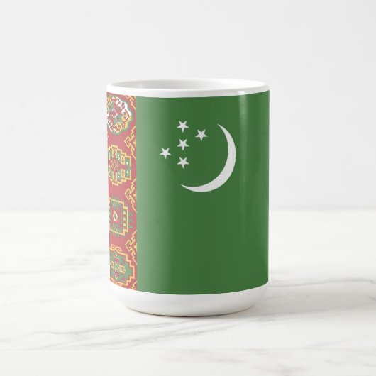 Flagge Turkmenistans Kaffeetasse (Mittel)