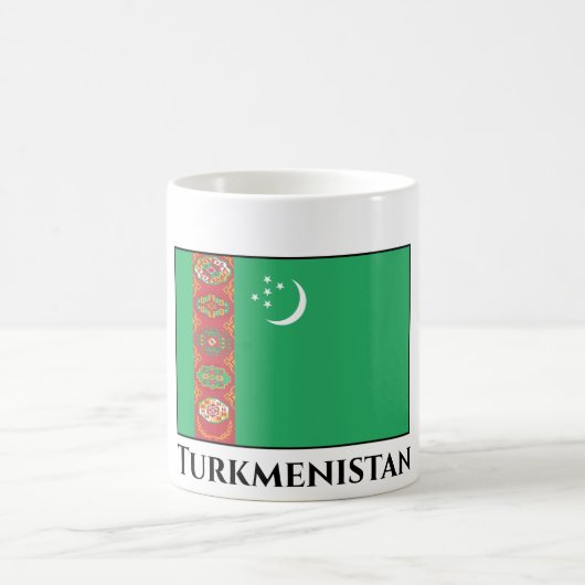 Flagge Turkmenistans Kaffeetasse (Mittel)