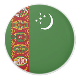 Flagge Turkmenistans Keramikknauf