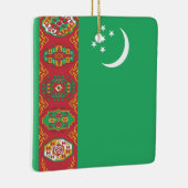 Flagge Turkmenistans Keramikornament (Rechts)