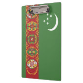 Flagge Turkmenistans Klemmbrett (Links)