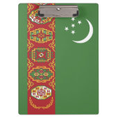 Flagge Turkmenistans Klemmbrett (Vorderseite)
