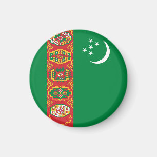 Flagge Turkmenistans Magnet