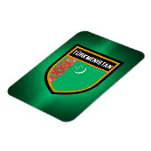 Flagge Turkmenistans Magnet (Linke Seite)