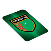 Flagge Turkmenistans Magnet (Rechte Seite)