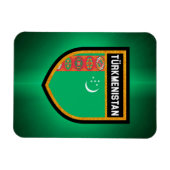 Flagge Turkmenistans Magnet (Horizontal)