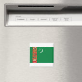 Flagge Turkmenistans Magnet (In Situ (Geschirrspüler))