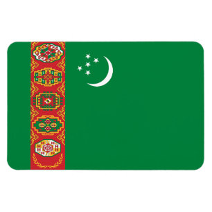 Flagge Turkmenistans Magnet