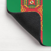 Flagge Turkmenistans Mousepad (Ecke)