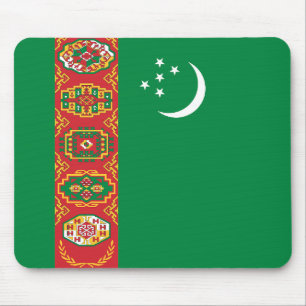 Flagge Turkmenistans Mousepad