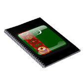 Flagge Turkmenistans Notizblock (Rechte Seite)