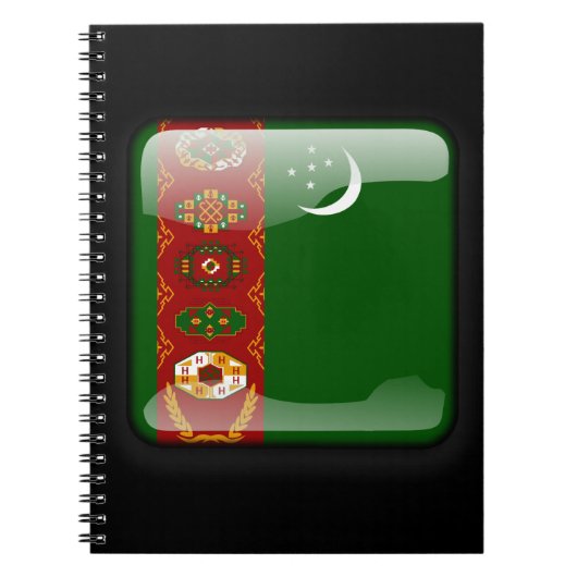 Flagge Turkmenistans Notizblock (Vorderseite)
