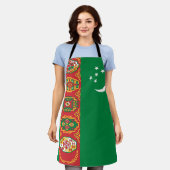 Flagge Turkmenistans Schürze (Getragen)