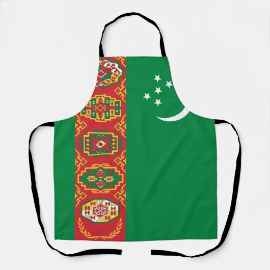 Flagge Turkmenistans Schürze (Vorderseite)