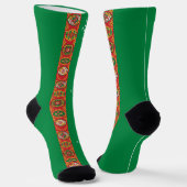 Flagge Turkmenistans Socken (Gewinkelt)