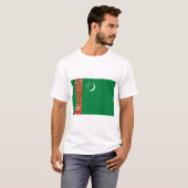 Flagge Turkmenistans T-Shirt (Vorne ganz)