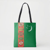 Flagge Turkmenistans Tasche (Vorderseite)