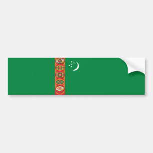 Flagge Turkmenistans (Turkmenien) Autoaufkleber