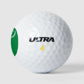 Flagge Turkmenistans (Turkmenien) Golfball (Logo)