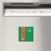 Flagge Turkmenistans (Turkmenien) Magnet (In Situ (Geschirrspüler))