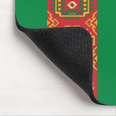 Flagge Turkmenistans (Turkmenien) Mousepad (Ecke)
