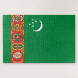 Flagge Turkmenistans (Turkmenien) Puzzle