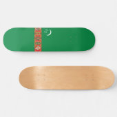 Flagge Turkmenistans (Turkmenien) Skateboard (Horizontal)