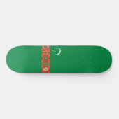 Flagge Turkmenistans (Turkmenien) Skateboard (Horizontal)