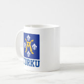 Flagge Turku, Finnland Kaffeetasse (Vorderseite Links)