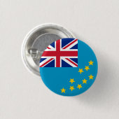 Flagge Tuvalus Button (Vorne & Hinten)