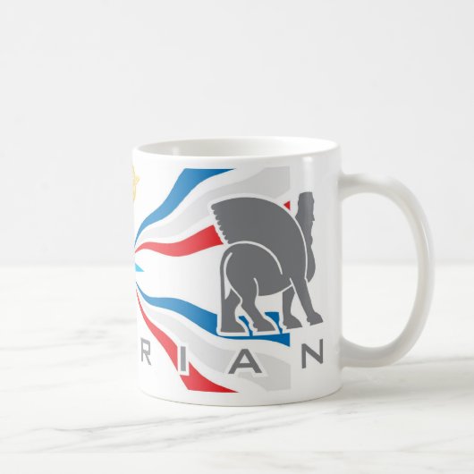 FLAGGE U. BULL-TASSE KAFFEETASSE (Rechts)
