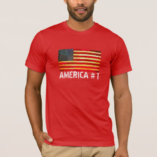 Flagge u. rotes Kleid T-Shirt