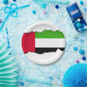 Flagge UAE Arabische Emirate Pappteller (Party)