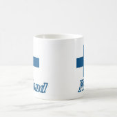 Flagge über Finnland-Entwurf Kaffeetasse (Mittel)