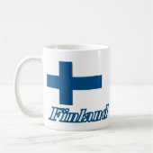 Flagge über Finnland-Entwurf Kaffeetasse (Links)