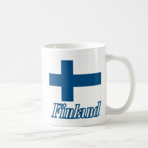 Flagge über Finnland-Entwurf Kaffeetasse