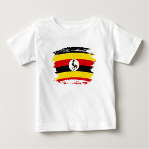 Flagge Ugandas Baby T-shirt