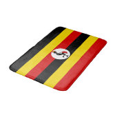 Flagge Ugandas Badematte (Schrägansicht)