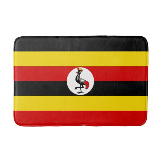 Flagge Ugandas Badematte (Vorderseite)