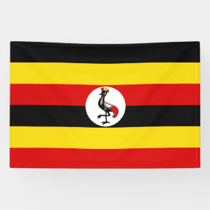 Flagge Ugandas Banner
