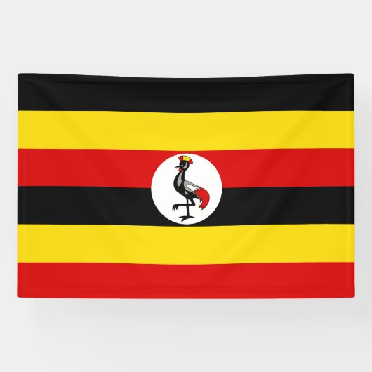 Flagge Ugandas Banner (Horizontal)