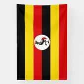 Flagge Ugandas Banner (Vertikal)
