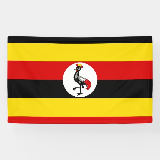 Flagge Ugandas Banner (Horizontal)