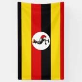 Flagge Ugandas Banner (Vertikal)