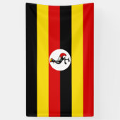 Flagge Ugandas Banner (Vertikal)
