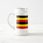 Flagge Ugandas Bierglas (Links)